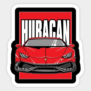 Red-Huracan Sticker